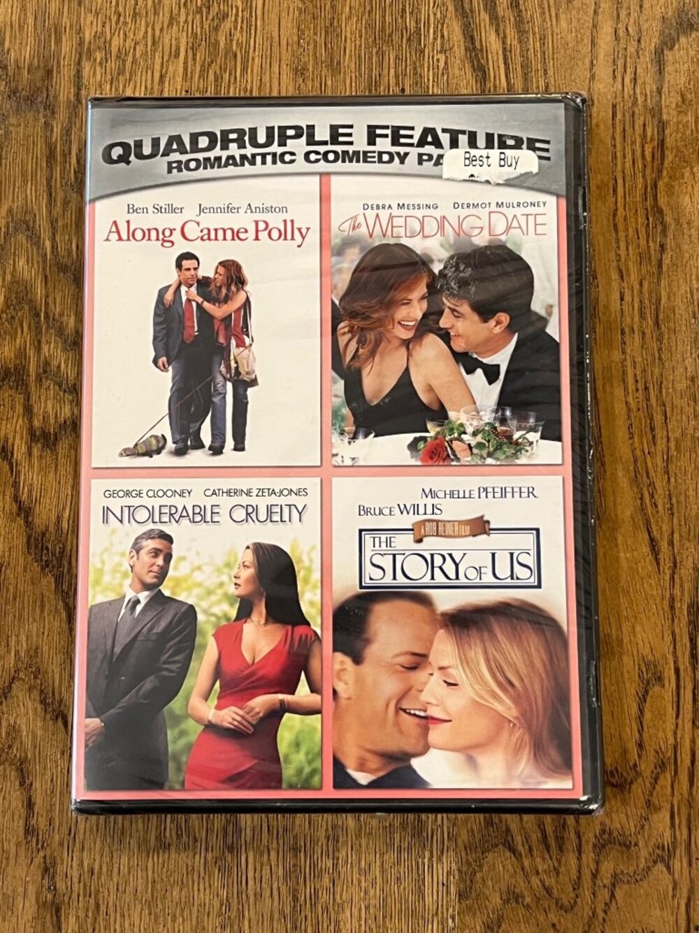 Quadruple Feature Romantic Comedy Pack DVD  Along Came Polly The Wedding Date NE